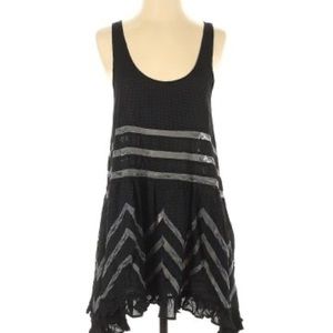 Intimately Free People Black Dress Tunic Slip